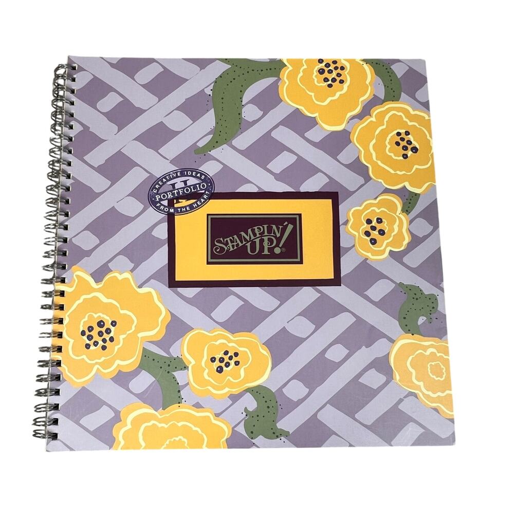 STAMPIN UP Portfolio II Book IV 2001 Spiral Scrapbook Stamping Craft Idea Guide